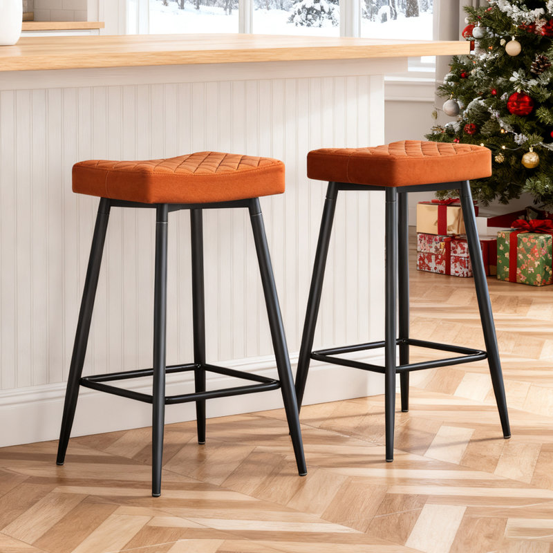 Kanisha 70 Stool, Orange