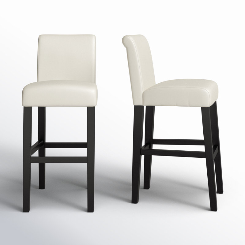 Tabouret de bar et de comptoir Altovise, Blanc, Tabouret de bar (siège d’une hauteur de 30 po)