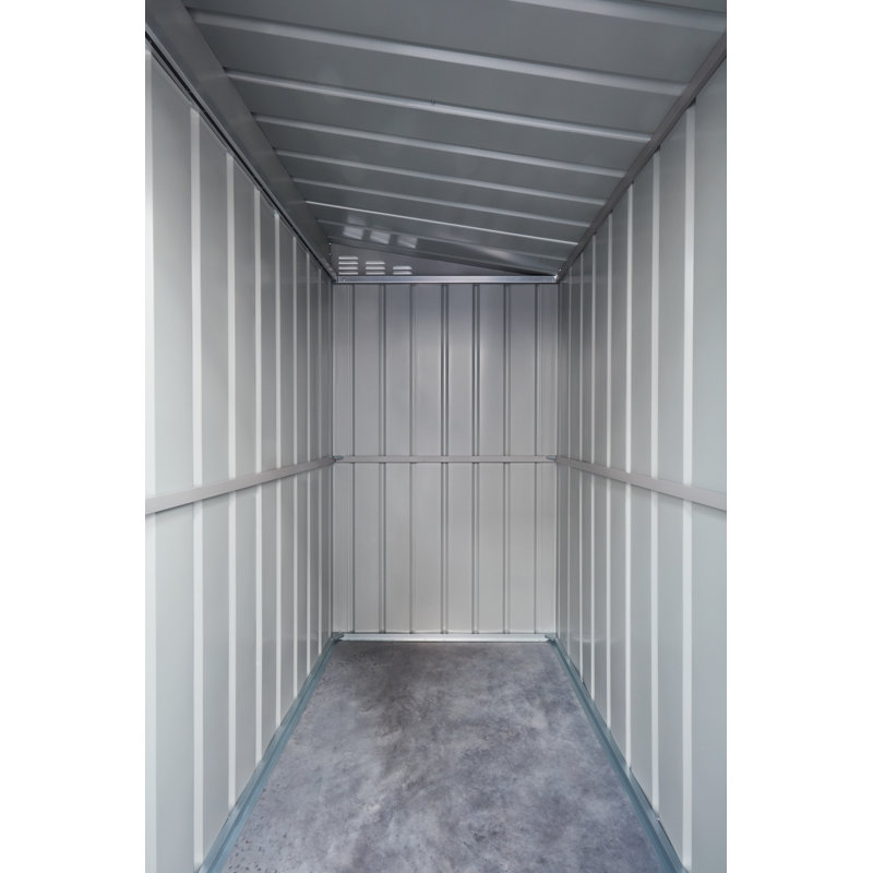 Globel 4 X 6 Lean-To Green Metal Shed, Green