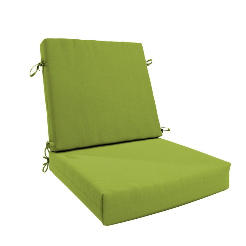 Dining Chair Cushion, 20" X 40" X 3.5", Premium Memory Foam Core With Waterfall Edge, Sunbrella Fabric, Patio Cushion For Outdoor Dining Chairs