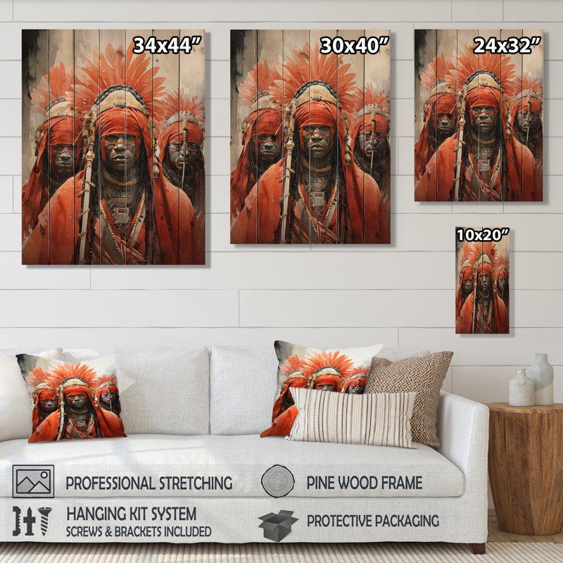 Jadyel tribus d'Afrique Yoruba Masquerade I sur impression sur bois, H 20 po x l 10 po x P 0,78 po