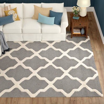 Cannen Hand Tufted Wool Geometric Rug