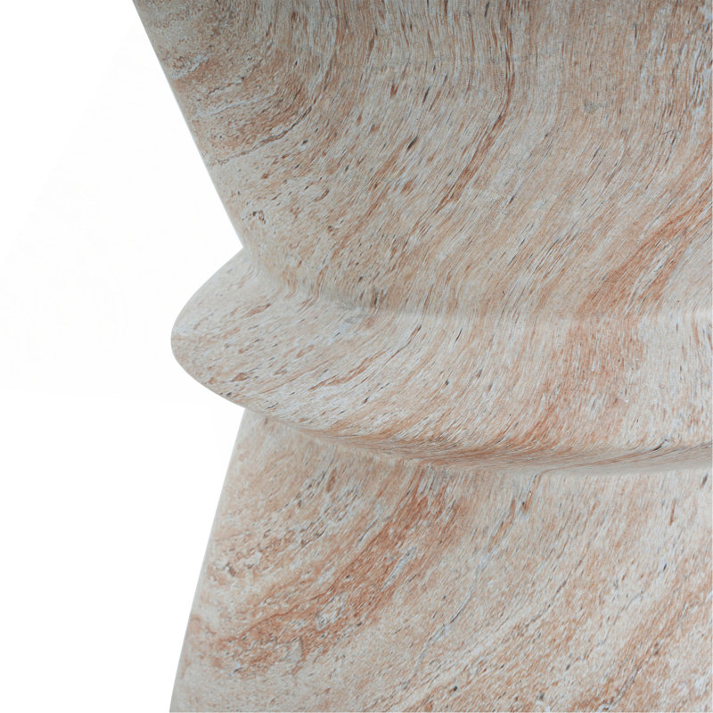Table d'appoint d'extérieur / d'intérieur en béton léger