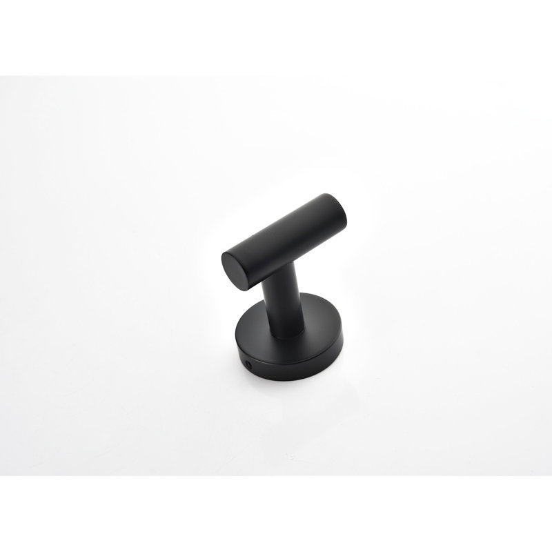 Stainless Steel 9 Towel Rack . Matte Black Wall Mount, Modern Fashion, Scratch-, Easy Install Technique 9 Piece Bathroom - Steel. Luxury, Installation Approach