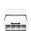 Armoire modulaire en noyer brun pouvant contenir 28 bouteilles de vin - rangement contemporain et pratique dans 28 buffets-121371438