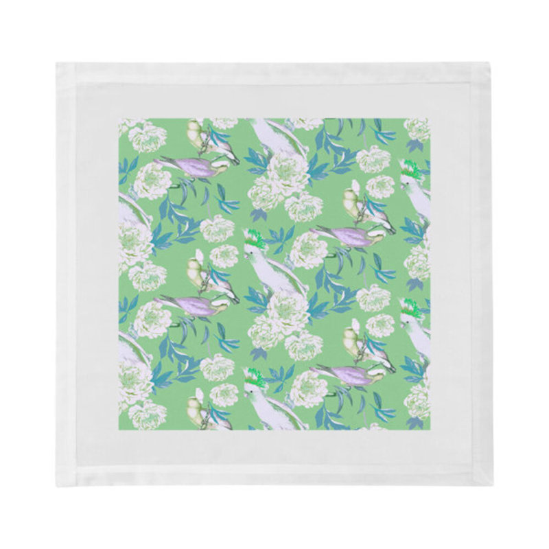 Peony Inspira Cotton Sateen Dinner Napkins, Tropical