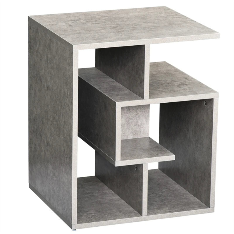 40cm W Manufactured Wood Bedside Table, Grey