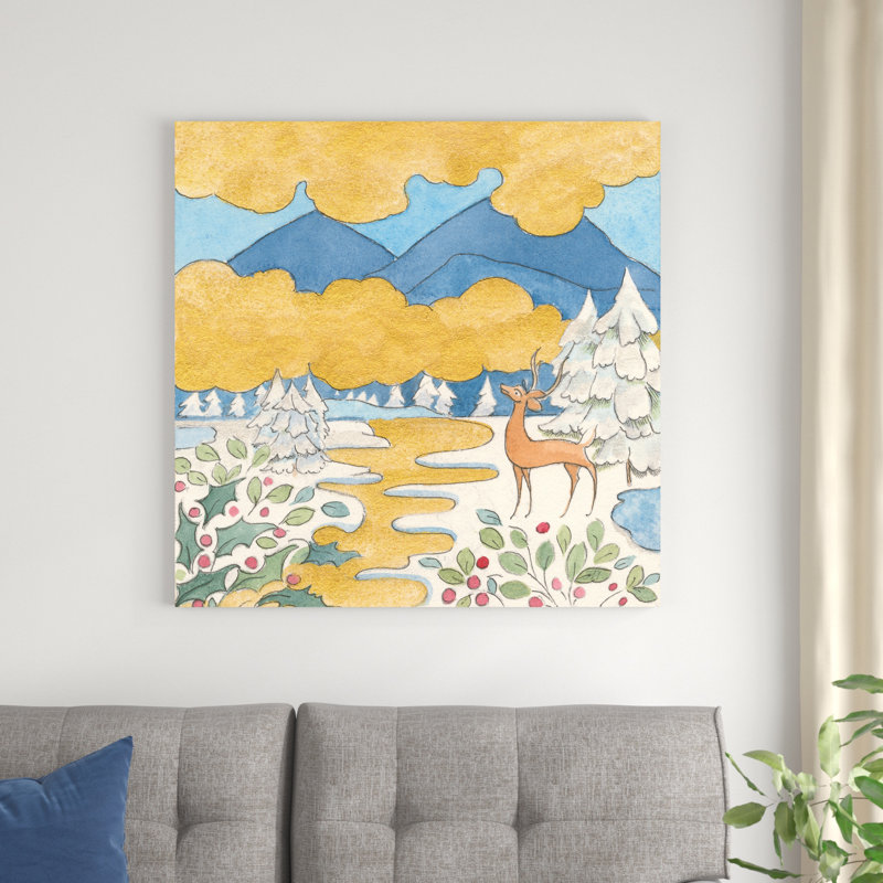 «Riverside IV» par Miranda Thomas - peinture sur toile tendue, H 36 po x l 36 po