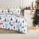 Winter Wonderland Oversized Reversible Holiday Bedding Down Alternative Comforter Set with shams