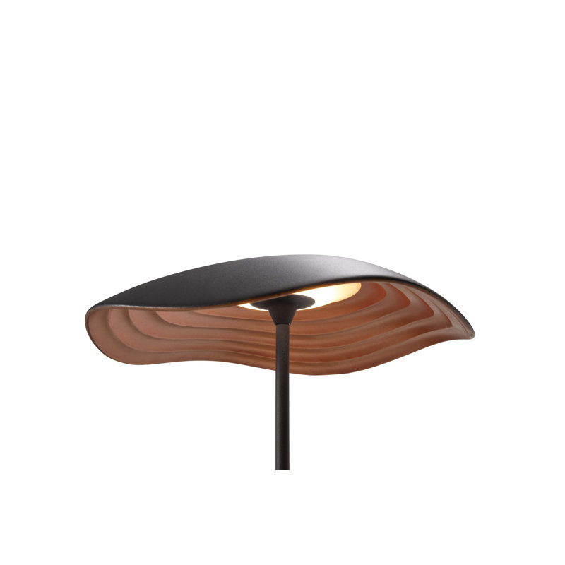 Lampe de table 11,42 "Valentina, Noir, Cuivre