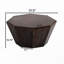 Table basse 31,5 "octogonale en bois d'hévéa-114232934
