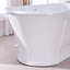 Baignoire de trempage autoportante en acrylique 66 pouces, 73 gallons avec bonde et trop-plein
