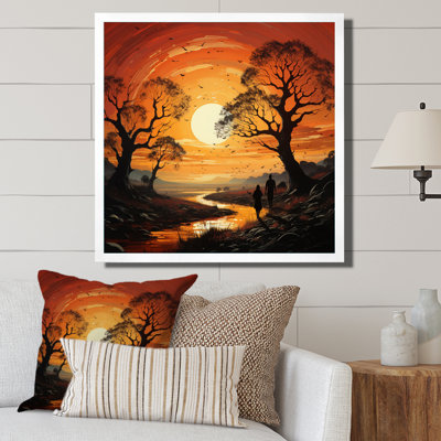" Countryside Sunset Silhouettes An II "