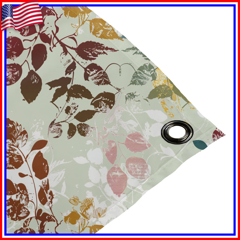 Tapisserie murale feuilles - décoration murale florale, 51in H x60in W with 4 Grommets