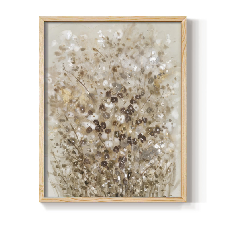 «Flourish I», reproduction encadrée - bois massif, H 11 po x l 9 po, Naturel