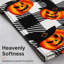 Jeté Halloween en molleton à carreaux