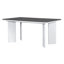 Modern 7-Piece Dining Table Set with 6 Upholstered Dining Chairs-1643930866