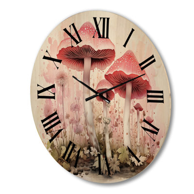 Très grande horloge murale en bois