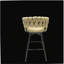 Ensemble de 2 tabourets de bar, chaise d'îlot de cuisine non réglable, tabouret de bar rotatif à 360 degrés avec dossier et repose-pieds-1694519212