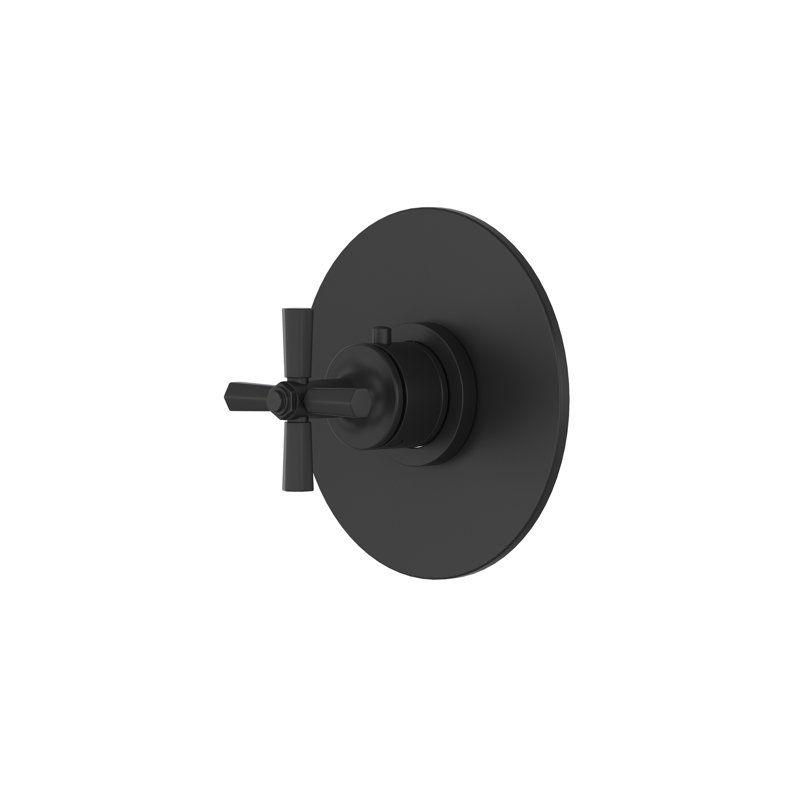 Modelle 3/4" Thermostatic Trim Without Volume Control, Matte Black