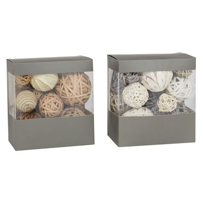 Ensemble de remplissage de vase en bois 2 pièces Jalyn