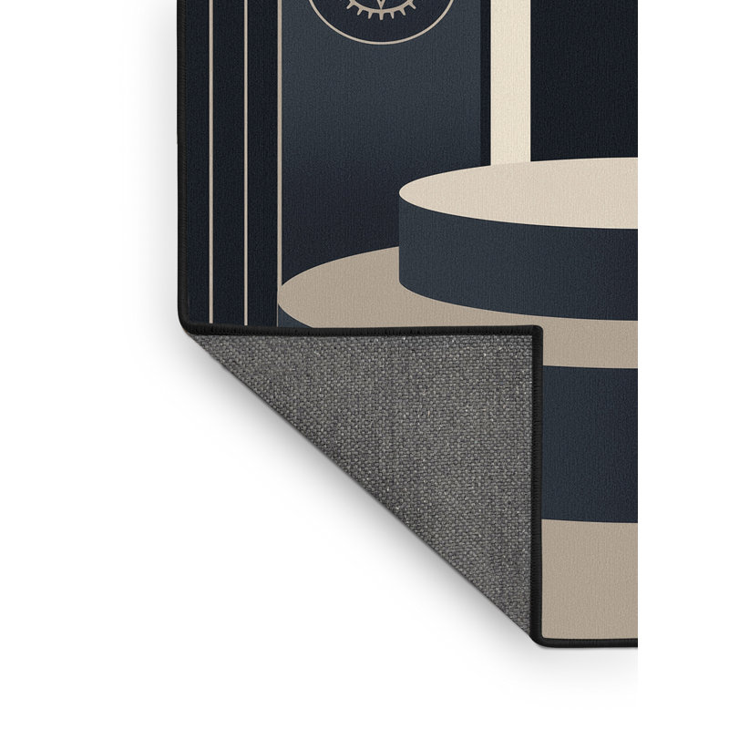 Tapis gris moelleux moelleux et moelleux Ephialtes, 6 x 9