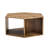 Hexagonal MDF Coffee Table, Characteristic Wood Grain Pattern Stickers, Multi-Hole Design To Give More Storage Space, Simple And Convenient Design Makes It Suitable For All Kinds Of Style Scenes.-911669283