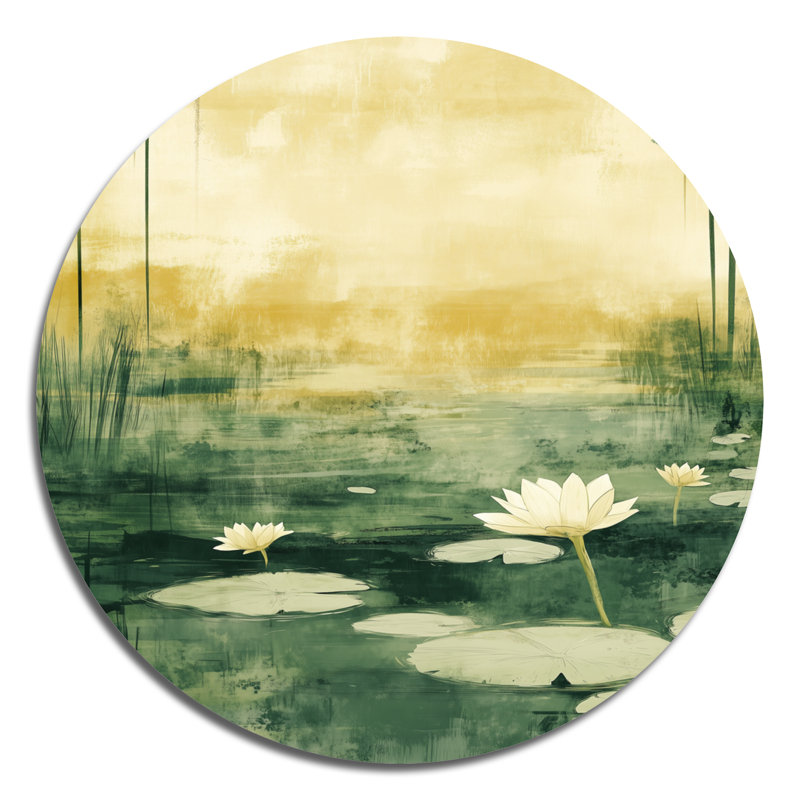 «Lotus By The Pound, Lake Peacefull», art mural, L 29 po x H 29 po