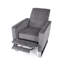 Fauteuil inclinable moderne avec coussins moelleux et pieds en acier inoxydable-977691151
