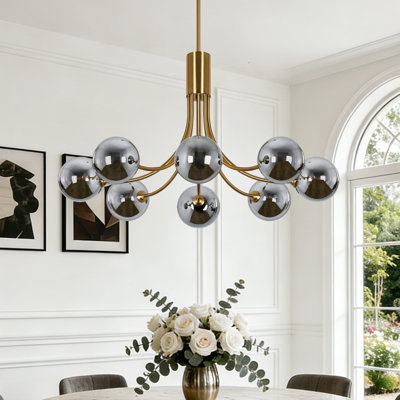 Lustre moderne 8 lumières Spoutnik