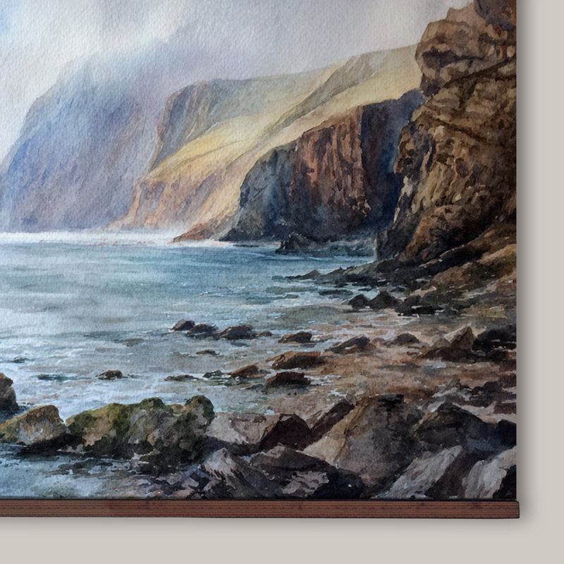 Toile océan, tapisserie bord de mer, H 40 po x l 60 po