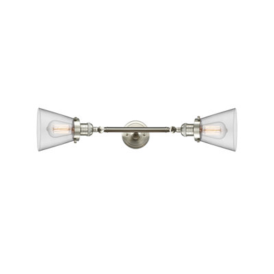 Éclairage de meuble-lavabo inclinable 2 lumières Cone
