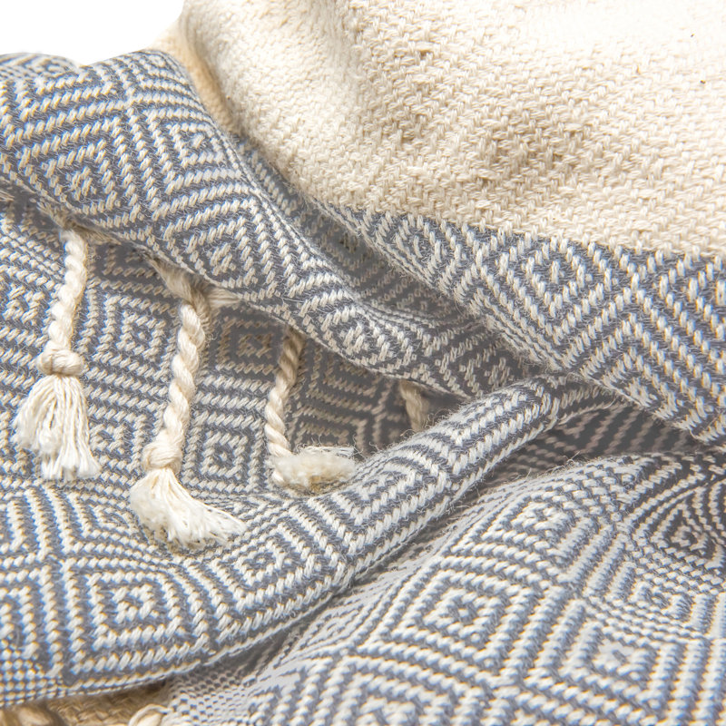 2-Pack 100% Cotton Bath Towels, Gray