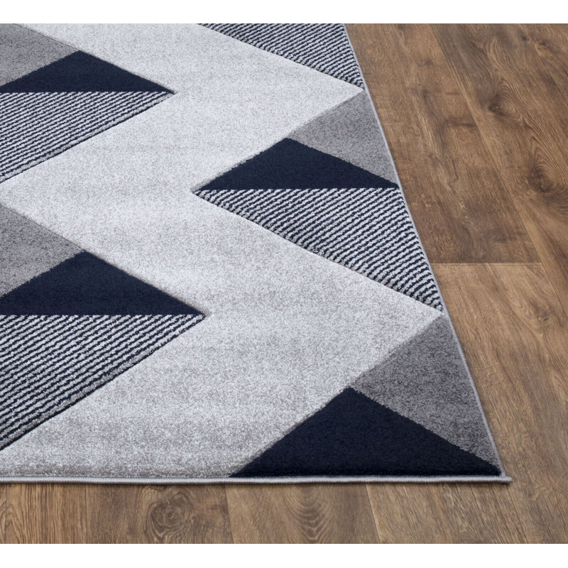 Geometric Indoor / Outdoor Area Rug, Rectangle 120 x 170cm