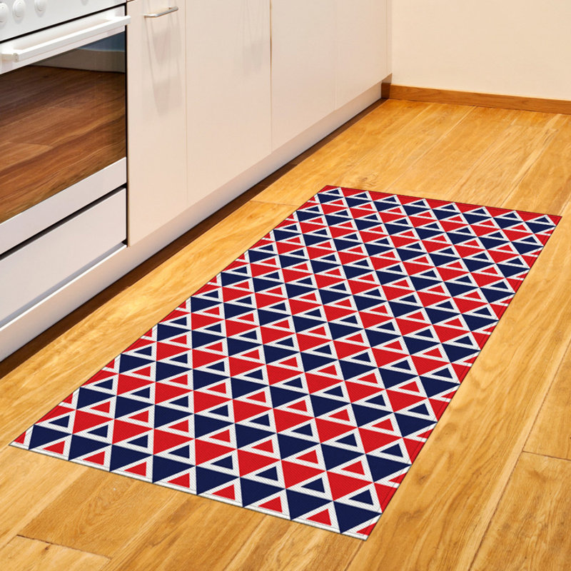 Americana High Density Long Fiber Poly Threads Decorative Area Rug Carpet, Rectangle 2'7" x 5'