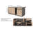 72" Kitchen Island with Seating,Wood Kitchen Island Sets With Wine Storage And 4 Bar Stools