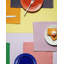 Rhombe Color Cotton Herringbone Rectangle Placemat-318320105