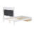 Wood Platform Bed With Upholstered Headboard And LED And 2 Drawers,Bed Frame-1061143605