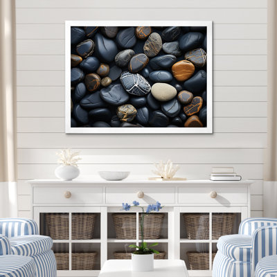 «Rocky Beach Patterns V - Coastal Beach», reproduction d'art
