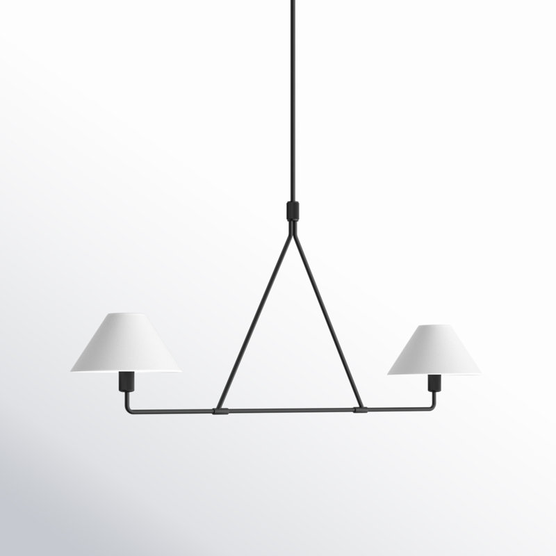 Ackerson 2 - Light Dimmable Linear Chandelier, Black