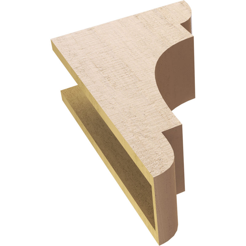 New Brighton cèdre brut grain de bois TimberThane Corbel, apprêté brun clair, H 18 po x l 6 po x P 12 po