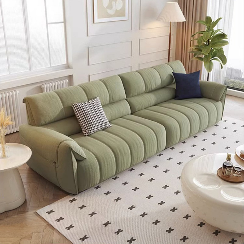 Canapé moderne simple décontracté, H 35,4 po x l 122,04 po x P 37,8 po, Vert clair