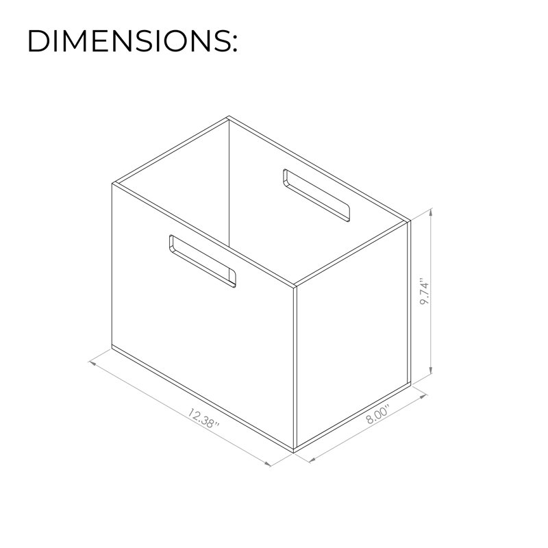 Clear Acrylic File Box