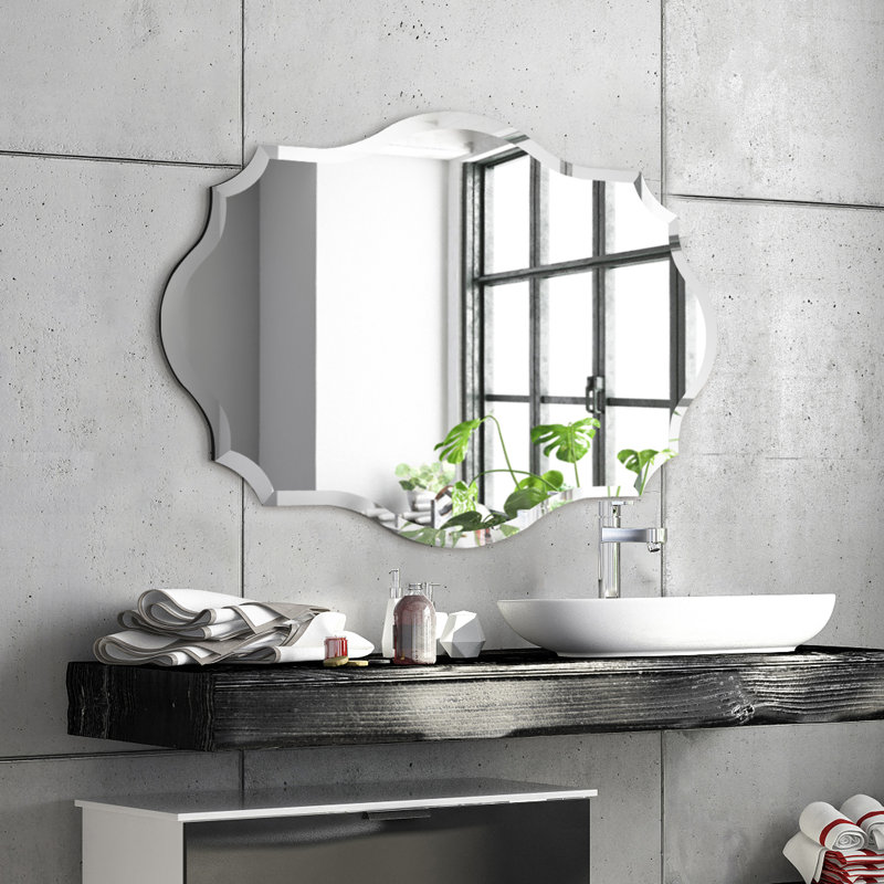 Brilliana Scalloped Mirror, 30" x 40"