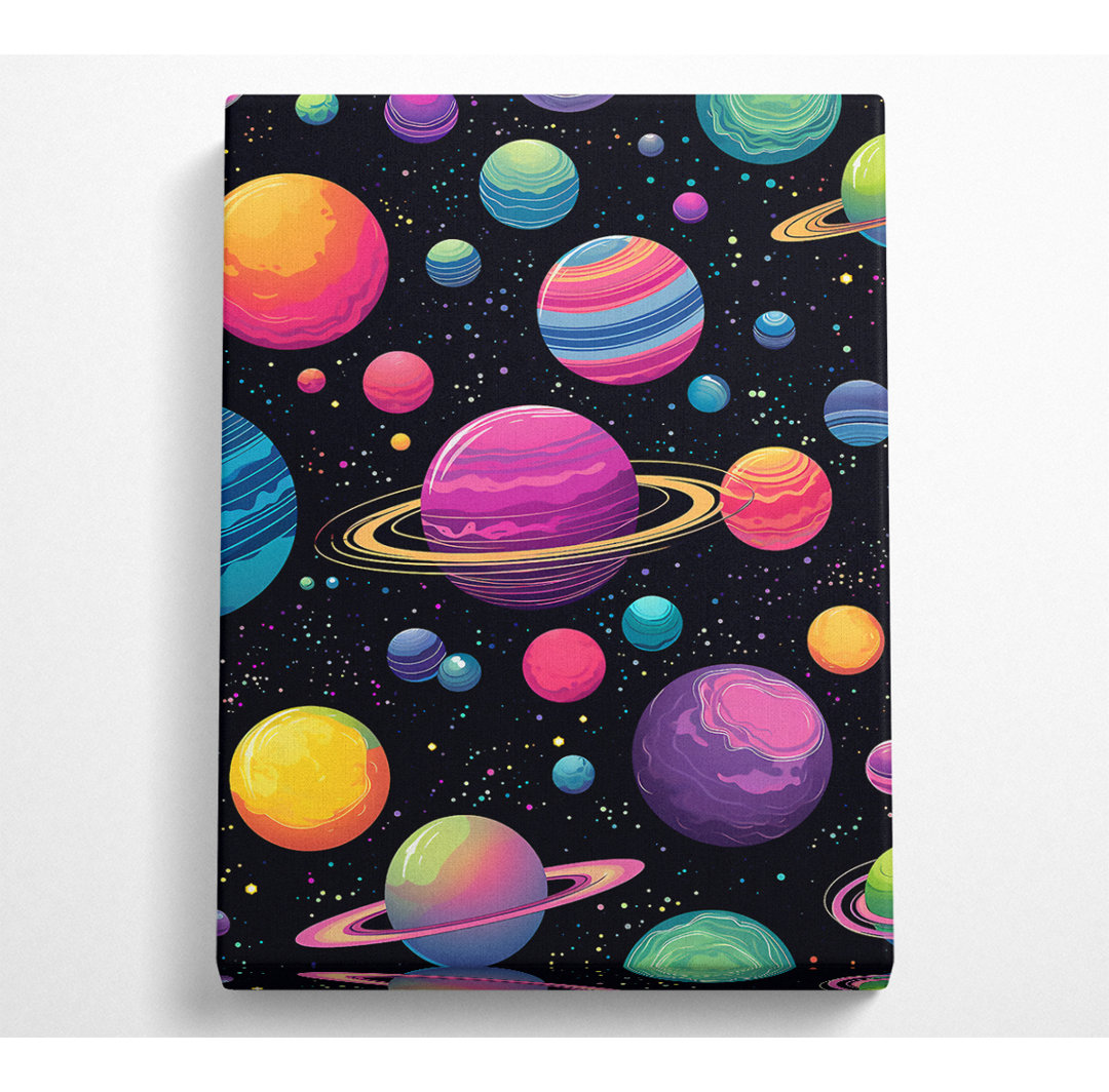 Acid Galaxy - Kunstdrucke auf Leinwand - Wrapped Canvas