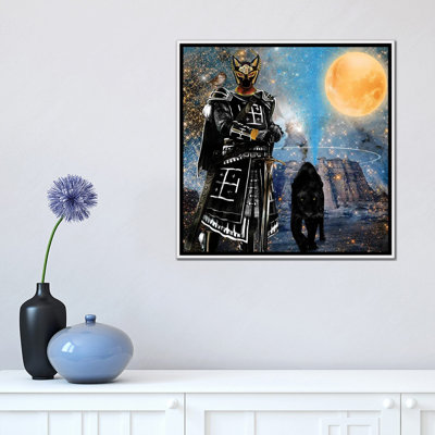 «Égyptien noir chevalier» par Yvonne Coleman Burney - impression d'art graphique