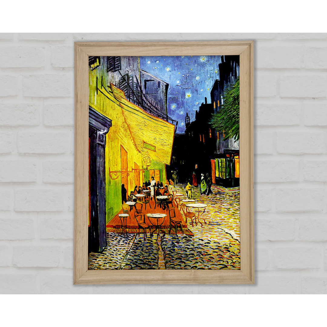 Van Gogh Cafe Terrace 2 - Einzelne Bilderrahmen Kunstdrucke