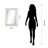 Dansfield Solid Wood Rectangle Mirror-11295384
