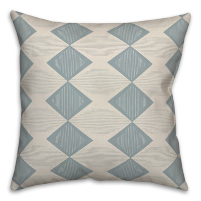 Checkered Outdoor Reversible Throw Pillow