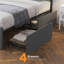 Structure de lit Divaraj 45,7 po-87915108